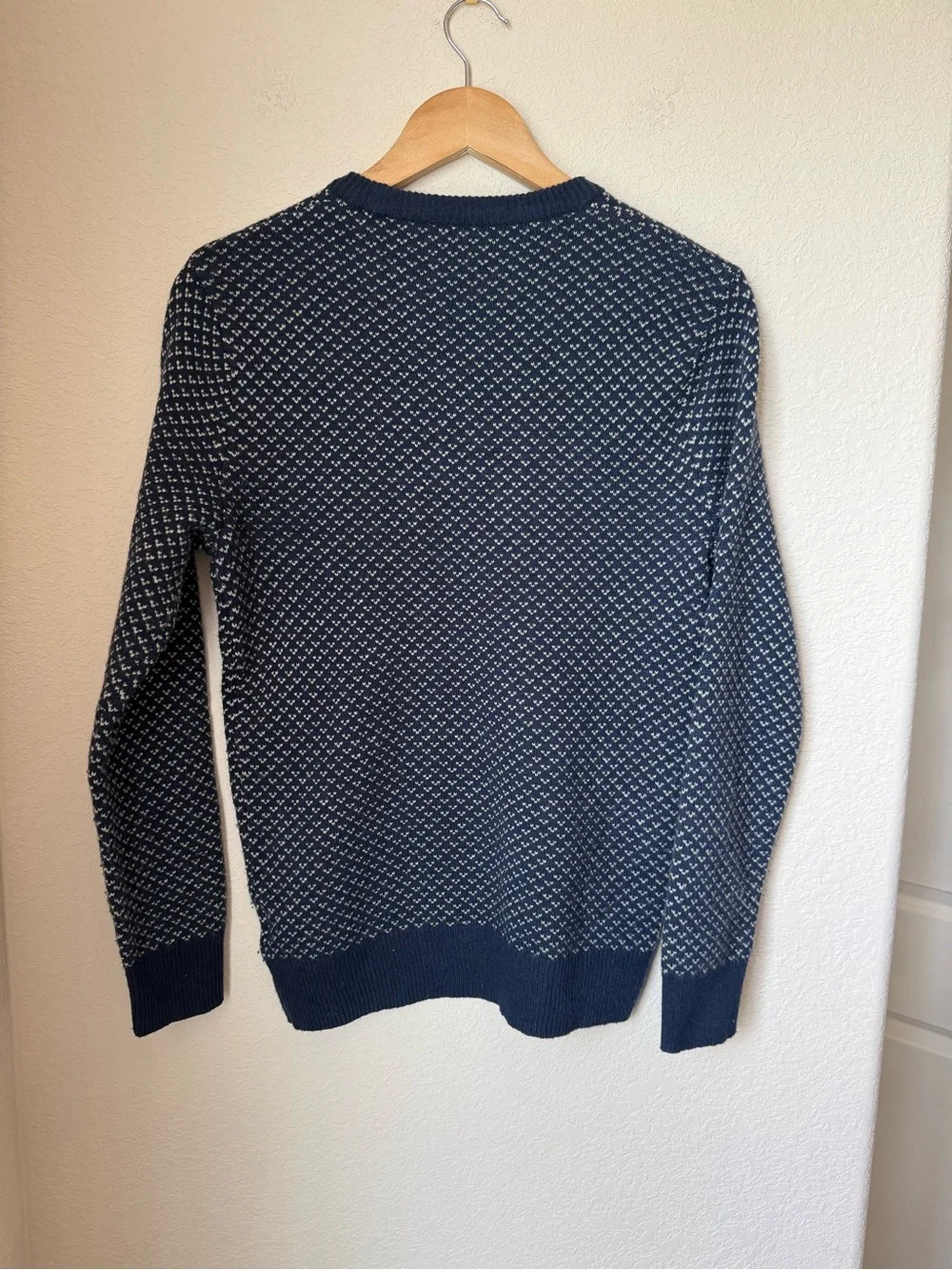 J. Crew Rugged merino wool-blend bird's-eye sweater size XS